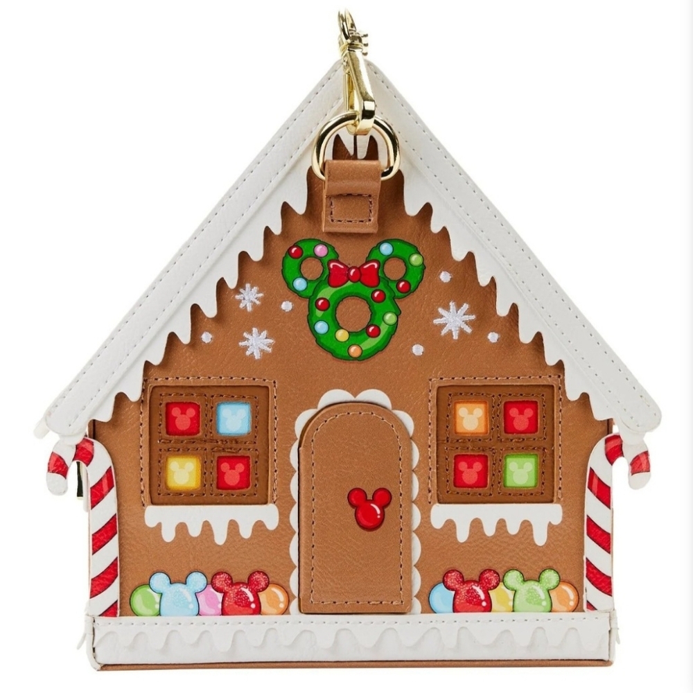 Loungefly Stitch Shoppe Minnie Mouse Gingerbread House Crossbody. Price Is Firm.
